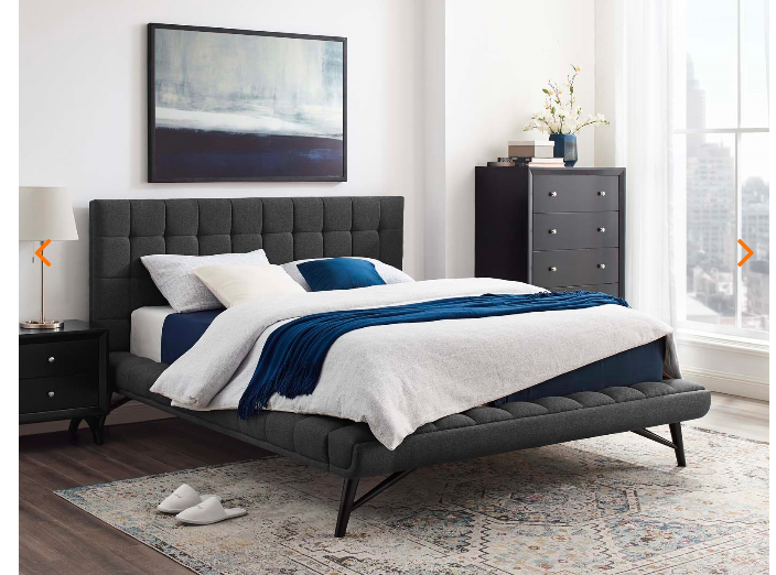 QUEEN  BED FRAME MOD-6007-GRY