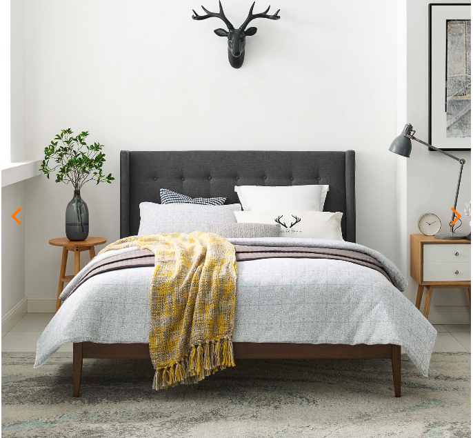 QUEEN BED FRAME MOD-6003-BEI