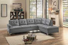 SECTIONAL & OTTOMAN 8378GY-HE