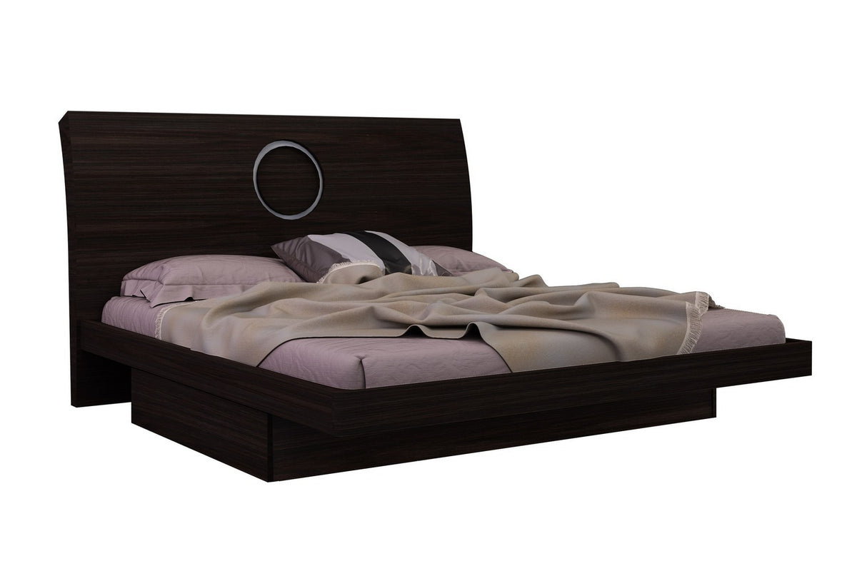 4PCS QUEEN WENGE BEDROOM SET #MONTE CARLO GU