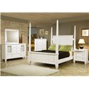 Sandy Beach Night Stand with 3 Drawers-COA