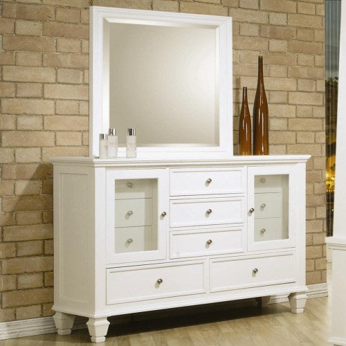 Sandy Beach Dresser and Mirror-COA