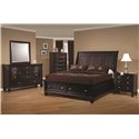 Sandy Beach Night Stand with 3 Drawers-COA 201322