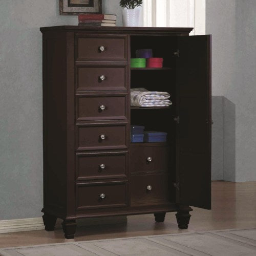 Sandy Beach Door Dresser with Concealed Storage