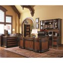 Pergola Double Pedestal Kneehole Credenza Desk