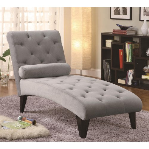 Velour Tufted Chaise 550067-COA