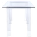 Amaturo Acrylic Sawhorse Writing Desk-COA 801535