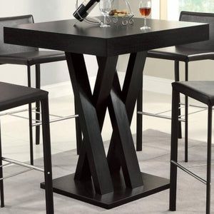 Crisscross Bar Table with Square Table Top-COA