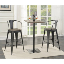 Load image into Gallery viewer, Industrial Bar Table and Stool 3 PCS Set-COA 100730