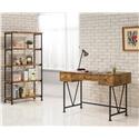 Barritt Industrial Style Writing Desk with 3 Drawers-COA