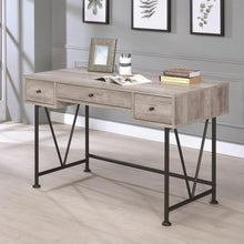 Load image into Gallery viewer, Guthrie Industrial Style Writing Desk with 3 Drawers-COA