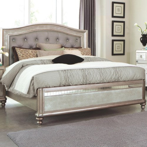 BLING GAME 4 PCS CAL KING BEDROOM SET 204181-COA