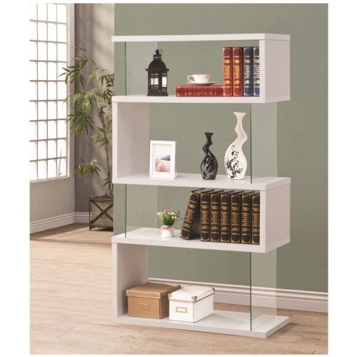Asymmetrical Snaking Bookshelf 800300-COA