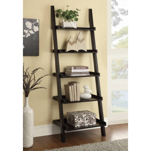 Cappuccino Ladder Bookcase 800338-COA