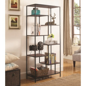 7 Shelf Steel Framed Bookcase 801134-COA