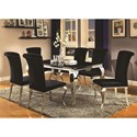 Carone Contemporary Rectangular 7 PCS Dining Table-COA