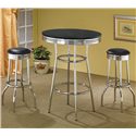 Load image into Gallery viewer, Cleveland 50&#39;s Soda Fountain Bar Table with Black Top- ONLY TABLE-COA