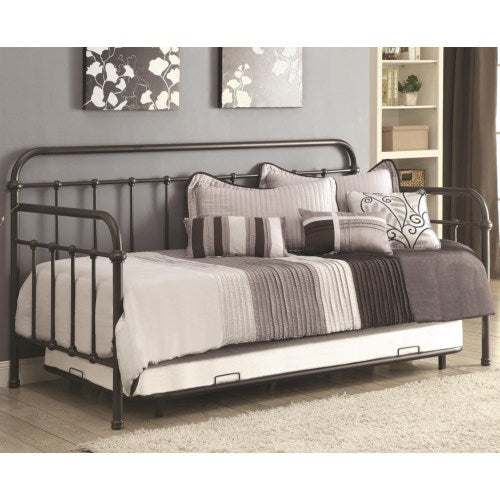 Daybed with Trundle and Metal Frame 300398-COA