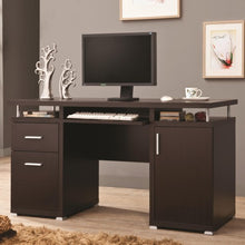 Load image into Gallery viewer, Computer Desk with 2 Drawers and Cabinet-COA 800107