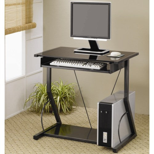 Contemporary Computer Desk with Keyboard Tray-COA
