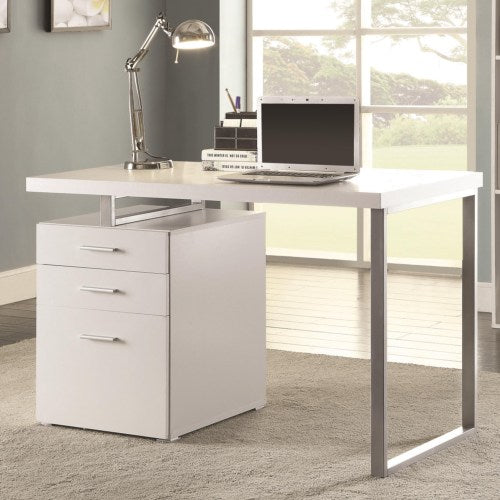 Writing Desk with File Drawer and Reversible Set-Up-COA 800325