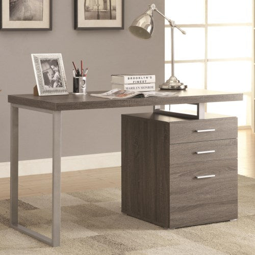 Writing Desk with File Drawer and Reversible Set-Up-COA 800520
