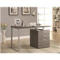 Writing Desk with File Drawer and Reversible Set-Up-COA 800520