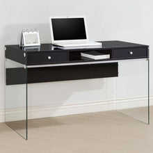 Load image into Gallery viewer, Modern Computer Desk with Glass Sides-COA
