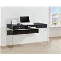 Modern Computer Desk with Glass Sides-COA