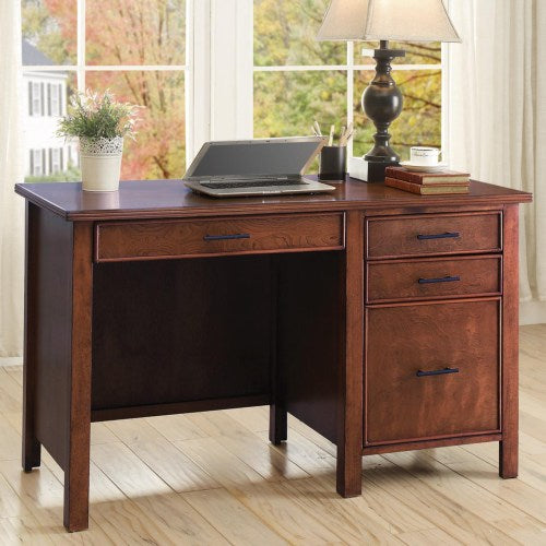 Writing Desk with File Drawer and Outlet
