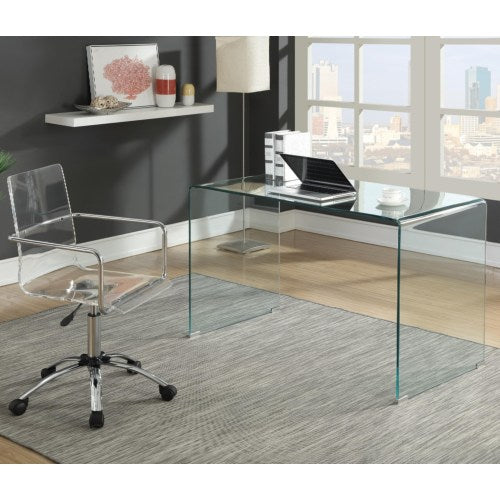 Contemporary Glass Desk-COA