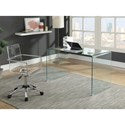 Contemporary Glass Desk-COA