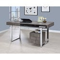 Contemporary Desk with Smooth Finish-COA