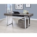 Contemporary Desk with Smooth Finish-COA