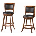 Dining Chairs and Bar Stools 24" Swivel Bar Stool with Upholstered Seat-COA