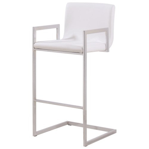 Bar Stools Contemporary Bar Stool with Upholstered Seat-105262-COA