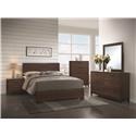 EDMONTON 4 PCS KW BEDROOM SET-COA 204351KW-S4