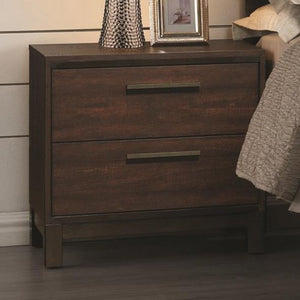 Edmonton Nightstand with Two Dovetail Drawers-COA
