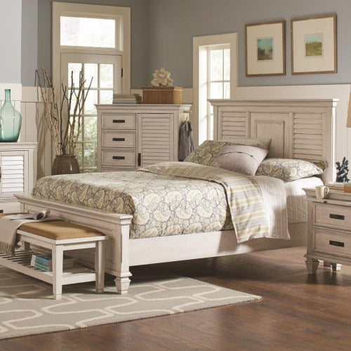Franco 4 Pcs California King Bedroon Set 205331KWS4COA