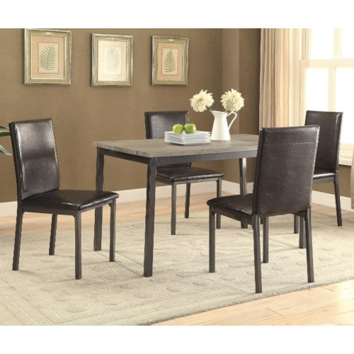 Garza 5 Pcs Dining Set-COA 100611