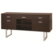 Load image into Gallery viewer, Glavan Contemporary Credenza with Metal Sled Legs-COA