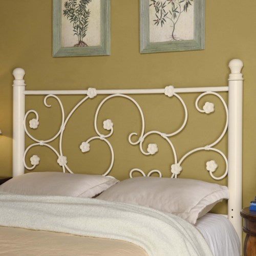 Full/Queen White Metal Headboard 300185-COA