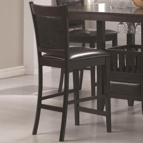 Jaden Counter Height Stool with Vinyl Padded Seat & Back-COA 100959