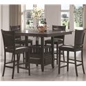 Jaden Counter Height Stool with Vinyl Padded Seat & Back-COA