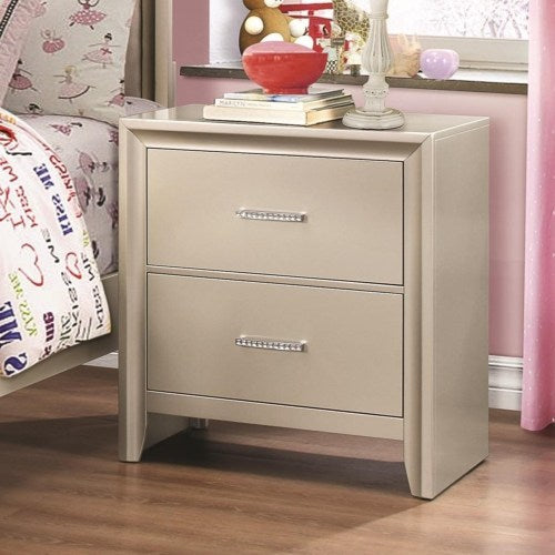 Lana Night Stand with Two Dovetail Drawers