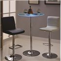 LED 42” Transitioning LED Bar Table ONLY with Chrome Base-COA
