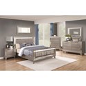 Leighton 2 Drawer Nightstand with Mirrored Panel Accents-COA