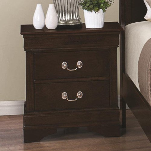 Louis Philippe 202 Night Stand with 2 Drawers-COA
