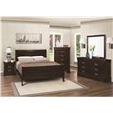 Louis Philippe 202 Night Stand with 2 Drawers-COA