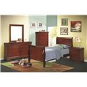 Louis Philippe 2 Drawer Night Stand